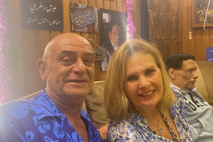 الفنانة يسرا حضرت حفل عيد الميلاد