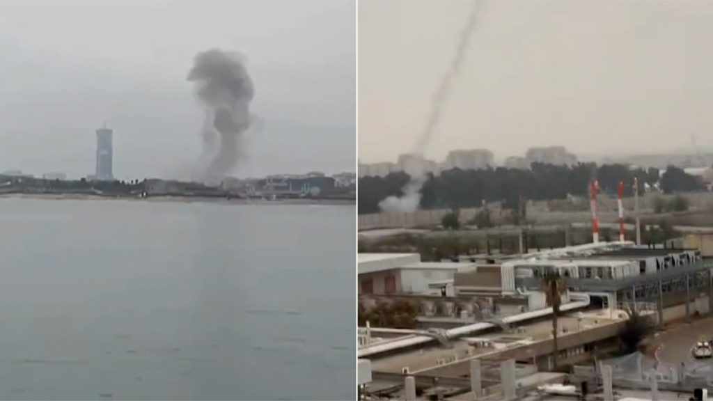 انفجارات قوية تهز تل أبيب