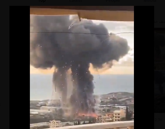 حريق ضخم وسحب دخان.. غارات إسرائيلية على جنوب لبنان