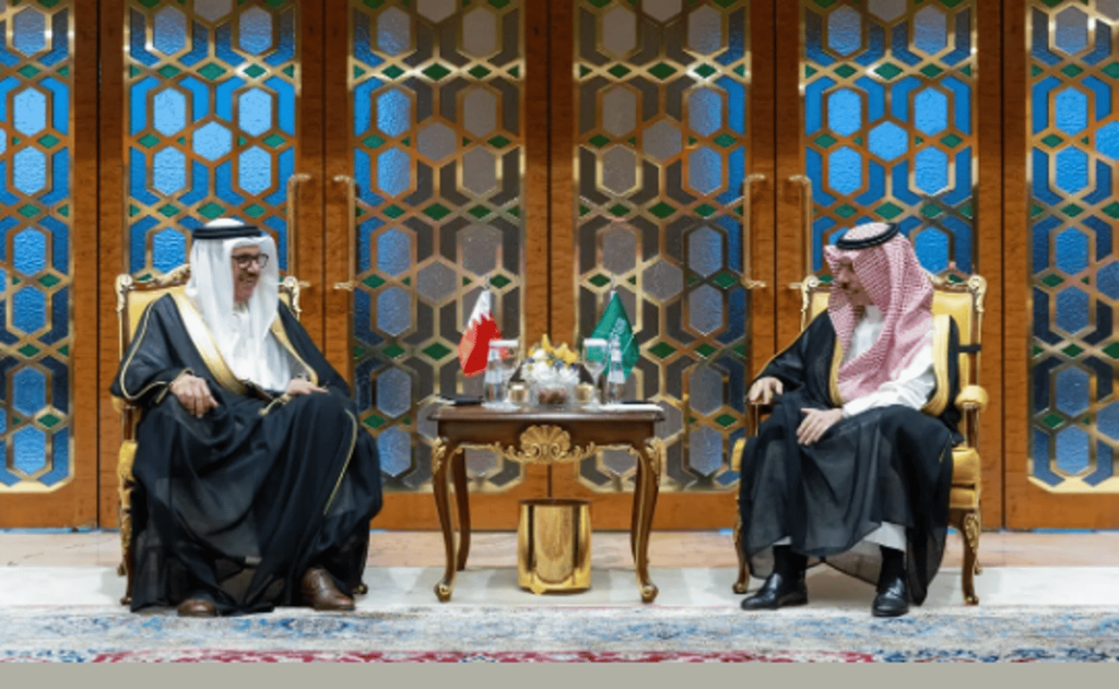 وزير الخارجية يستقبل نظيره البحريني ويستعرضان مستجدات الأحداث