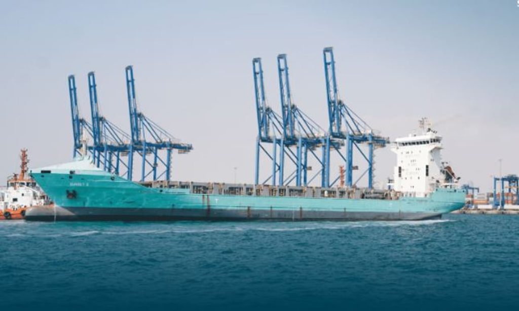 ميناء جدة يحتفي بوصول أول سفينة على الخط الملاحي السعودي «فُلك البحرية»