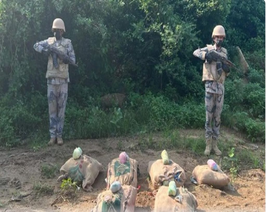 حرس الحدود بعسير يحبط تهريب 600 كيلوجرام من القات المخدر