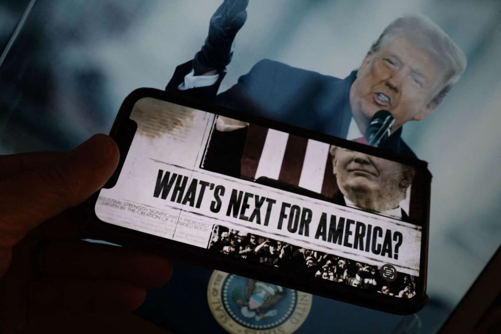 تعرضت حملة دونالد ترامب للهجوم بسبب مقطع فيديو نُشر على حساب رسمي يشير إلى “الرايخ الموحد”