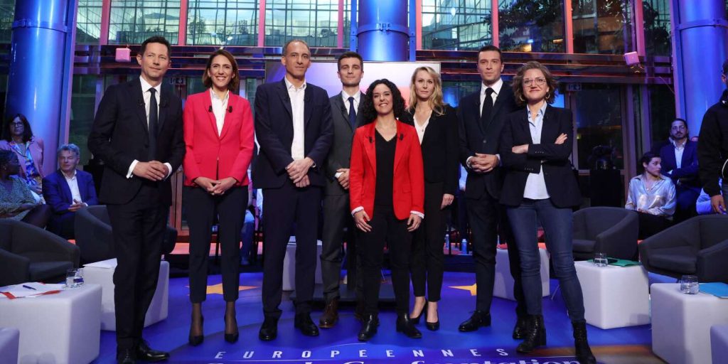 مباشر، أوروبا 2024: في هذه المناقشة الأولى، قارن الزعماء الثمانية الرئيسيون مقترحاتهم بشأن الحرب في أوكرانيا أو السيادة أو انتقال الطاقة