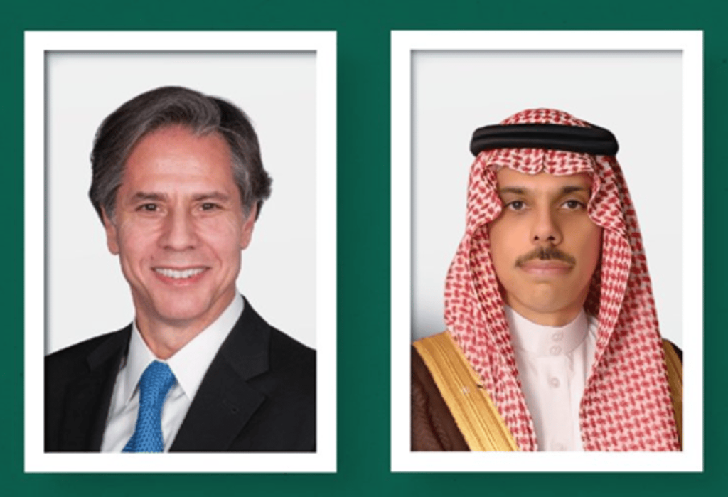 وزير الخارجية لـ «بلينكن»: المملكة تدعم كافة جهود الوقف الفوري لإطلاق النار بغزة