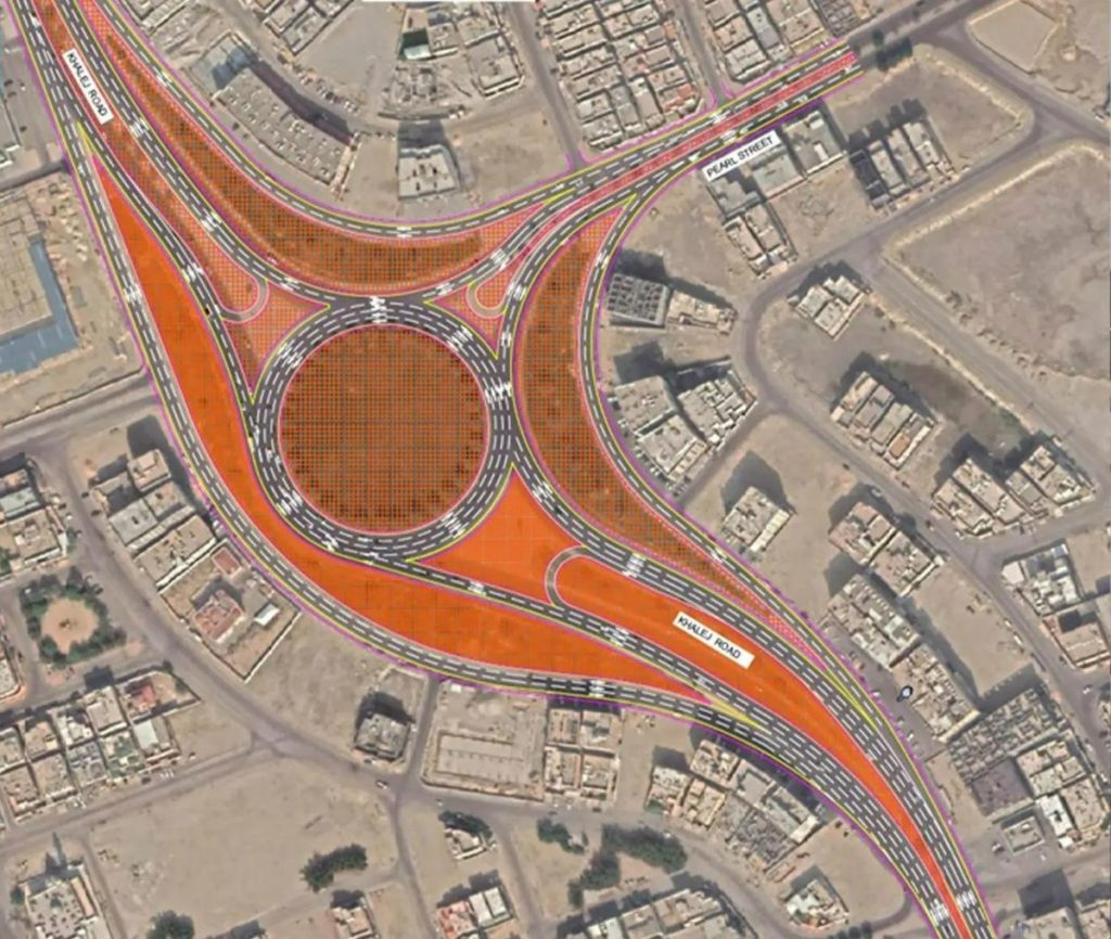 «أمانة الشرقية» تبدأ في أعمال تحسين الحركة المرورية بطريق الخليج العربي بالقطيف