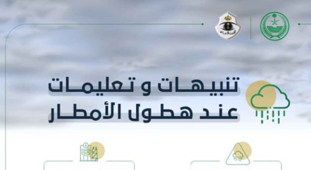 "أمن الطرق" يصدر تنبيهات وتعليمات عند هطول الأمطار