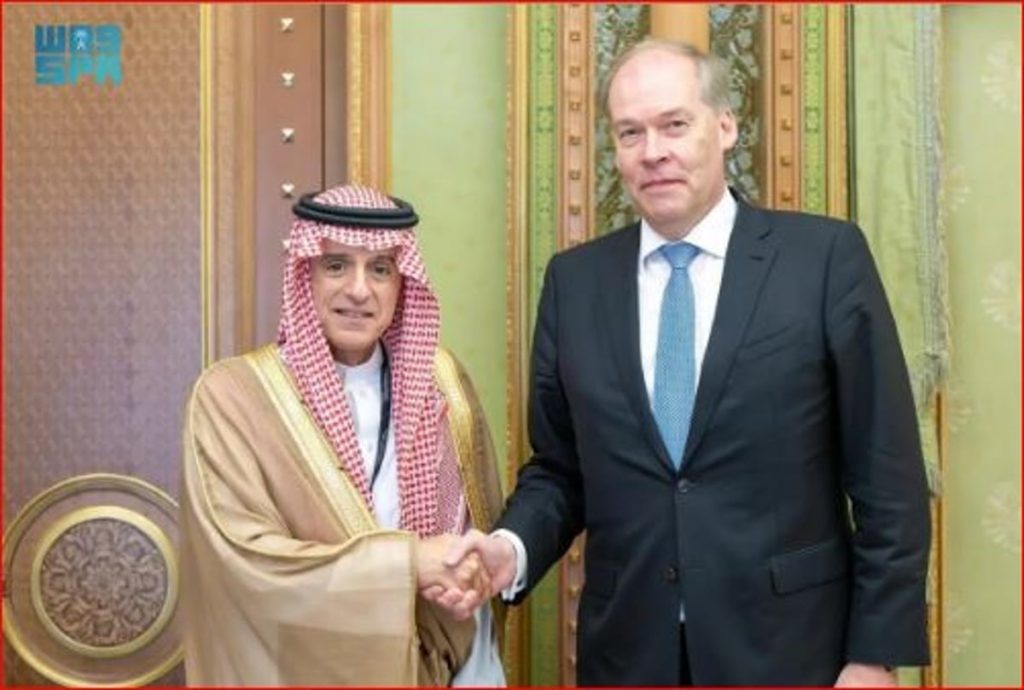 «الجبير» يستعرض التعاون المشترك مع نائب وزير الخارجية الفنلندي