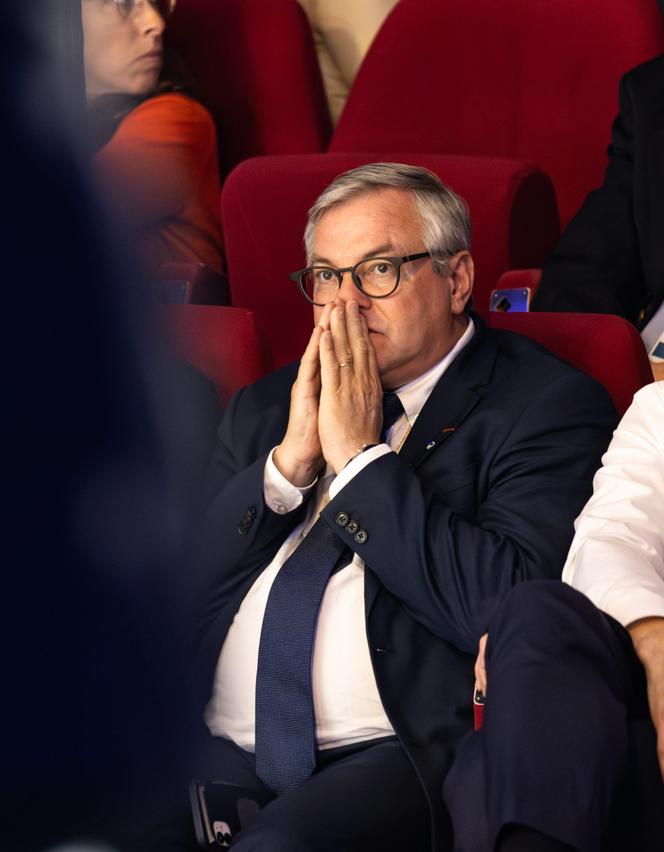 Olivier Le Nézet ، أثناء تأسيس الصيد والمأكولات البحرية ، في Palais des Congrès في Lorient (Morbihan) ، 20 يونيو 2024.