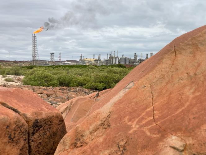 Supplex Mega Gas Mega Gas North West ، في Murujuga (أستراليا) ، 28 مايو 2025.