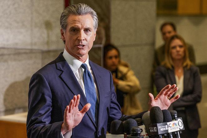 Gavin Newsom في 12 يونيو 2025 ، في سان فرانسيسكو.