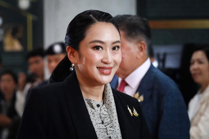 رئيس الوزراء التايلاندي Paetongtarn Shinawatra ، البرلمان في بانكوك في 25 مارس 2025.