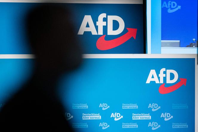 شعار AFD ، بديل Für Deutschland ، حزب ألماني أقصى.