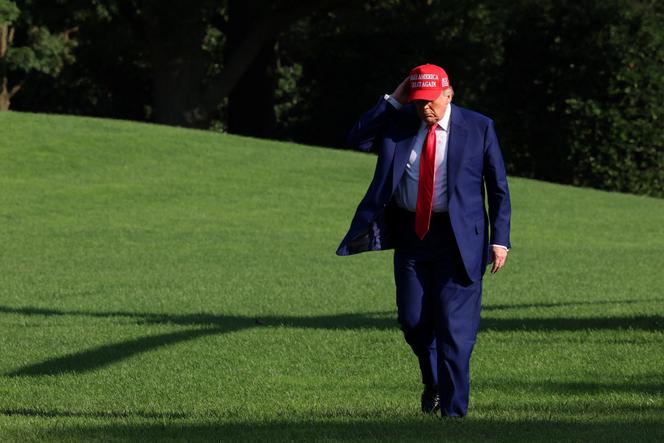 يصل دونالد ترامب إلى البيت الأبيض في واشنطن في 21 يونيو 2025.