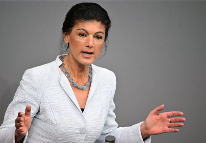 Sahra Wagenknecht ، في Bundestag ، برلين ، 13 مارس 2025.