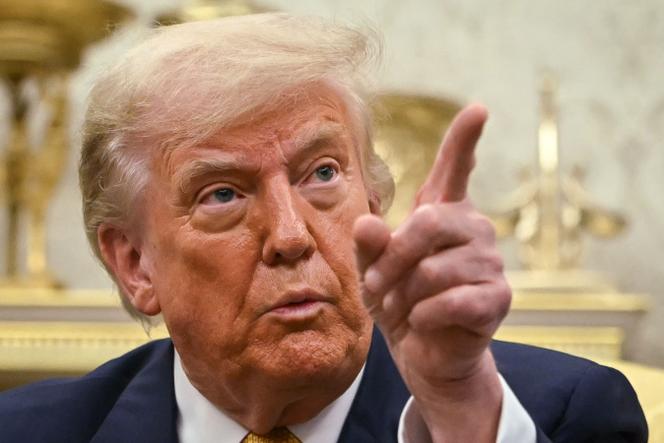 الرئيس ، دونالد ترامب ، في المكتب البيضاوي ، في واشنطن ، في 16 يوليو 2025.