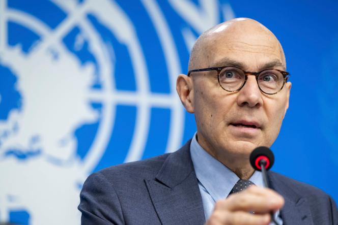 المفوض السامي للأمم المتحدة لحقوق الإنسان ، فولكر توك ، في مقر الأمم المتحدة في جنيف ، في 12 فبراير 2025.