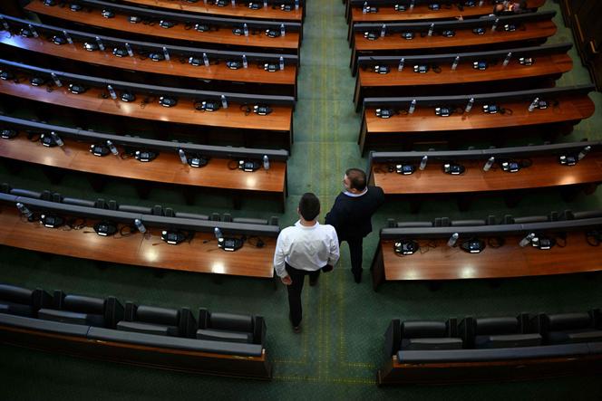 الغرفة العامة لبرلمان كوسوفو في بريريتينا ، 13 يوليو 2025.