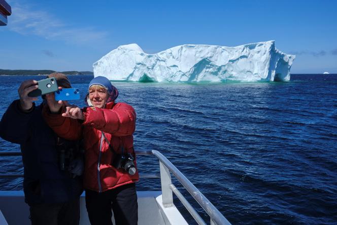 السياح خلال رحلة إلى Twillingate ، في جزيرة نيوفاوندلاند (كندا) ، في 16 مايو 2025.