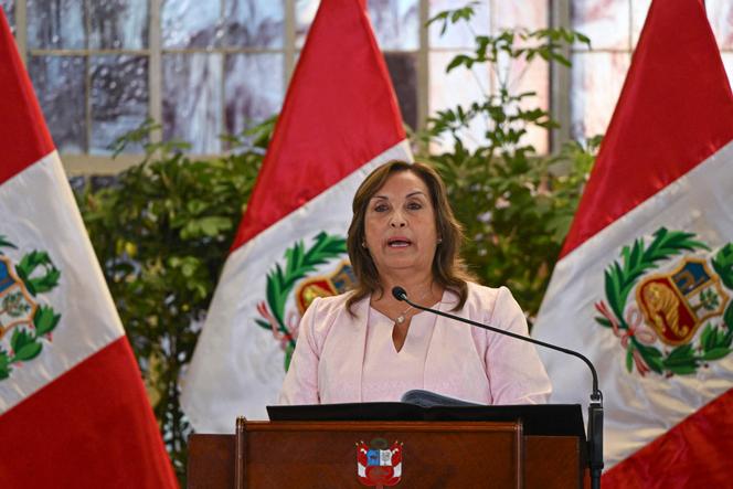 رئيس بيرو ، دينا بولوارت ، في ليما ، 13 أغسطس 2025.