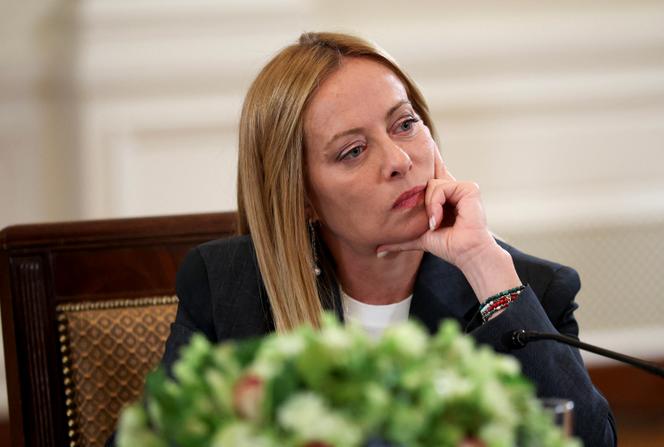 رئيس المجلس الإيطالي ، جورجيا ميلوني ، في البيت الأبيض ، في واشنطن ، في 18 أغسطس 2025.