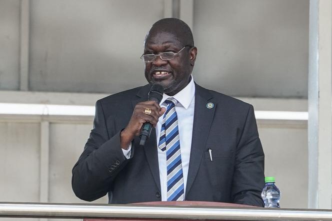 Riek Machar ، ثم نائب رئيس جنوب السودان ، في جوبا ، 30 أغسطس 2022.