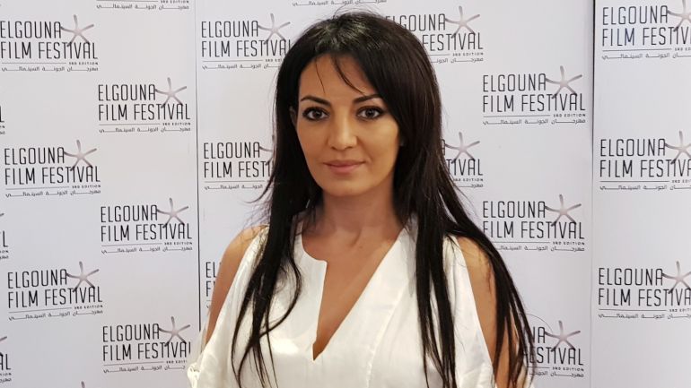 Moroccan director Maryam Touzani looks on during an interview with Reuters at El Gouna Film Festival in Hurghada, Egypt, September 23, 2019. REUTERS/Sameh Elkhatib