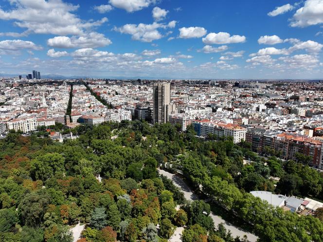 منظر جوي لمدريد ، في سبتمبر 2025.