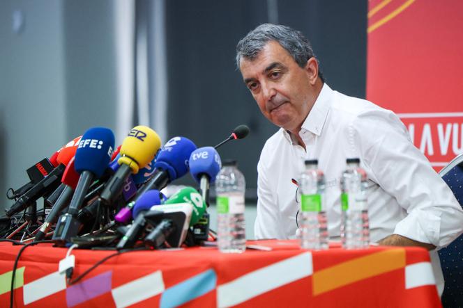 أعطى خافيير غيليين ، مدير الإسبانية فولتا ، مؤتمرا صحفيا في مدريد في 15 سبتمبر 2025. 
