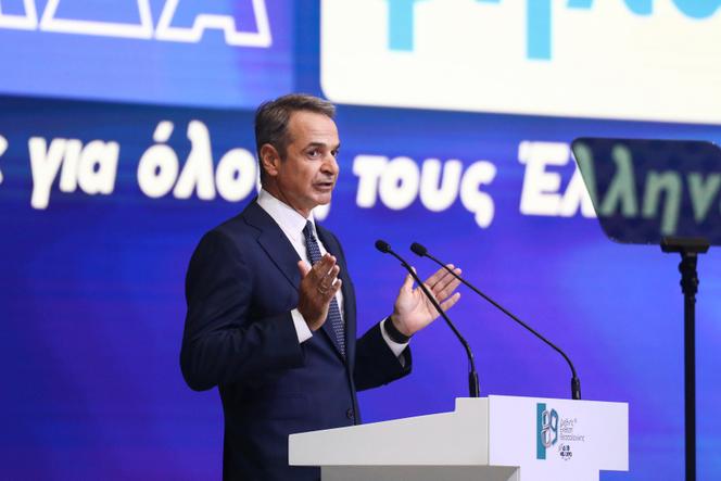 رئيس الوزراء اليوناني ، كيرياكوس ميتسوتاكيس ، في معرض تسالونيكي الدولي ، في ثيسالونيك (اليونان) ، السبت 6 سبتمبر 2025.