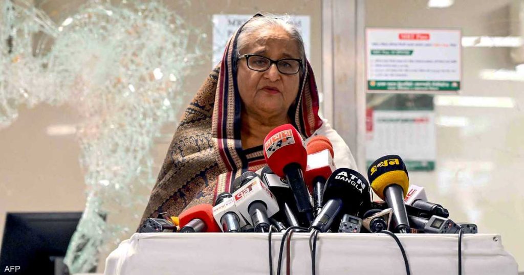 الشيخة حسينة تتحدث لأول مرة منذ “الهروب”