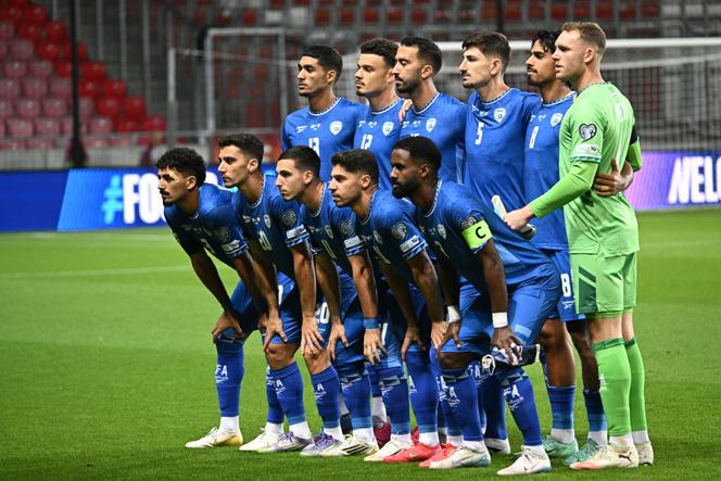 منتخب إسرائيل لكرة القدم، قبل مباراة تصفيات كأس العالم 2026 ضد إيطاليا، في ديبريسين (المجر)، 8 سبتمبر، 2025. 