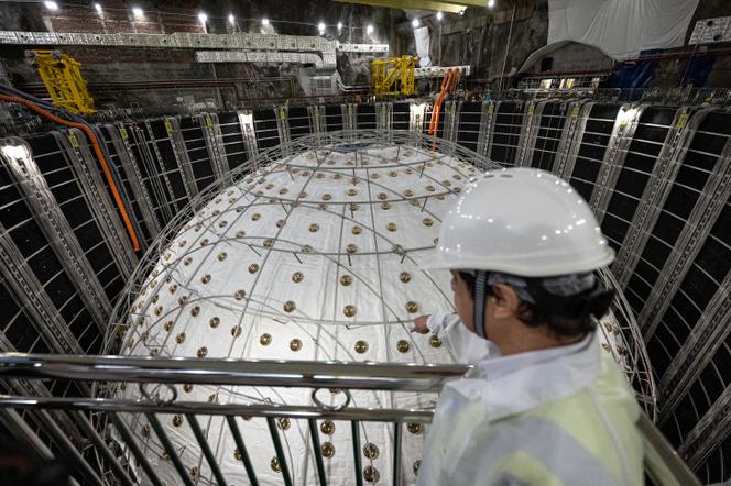 المرصد تحت الأرض من Neutrinos de Jiangmen ، في Kaiping ، في مقاطعة قوانغدونغ (الصين) ، 11 أكتوبر 2024.