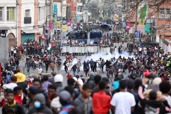 مظاهرة في أنتاناناريفو ، عاصمة مدغشقر ، 30 سبتمبر 2025.
