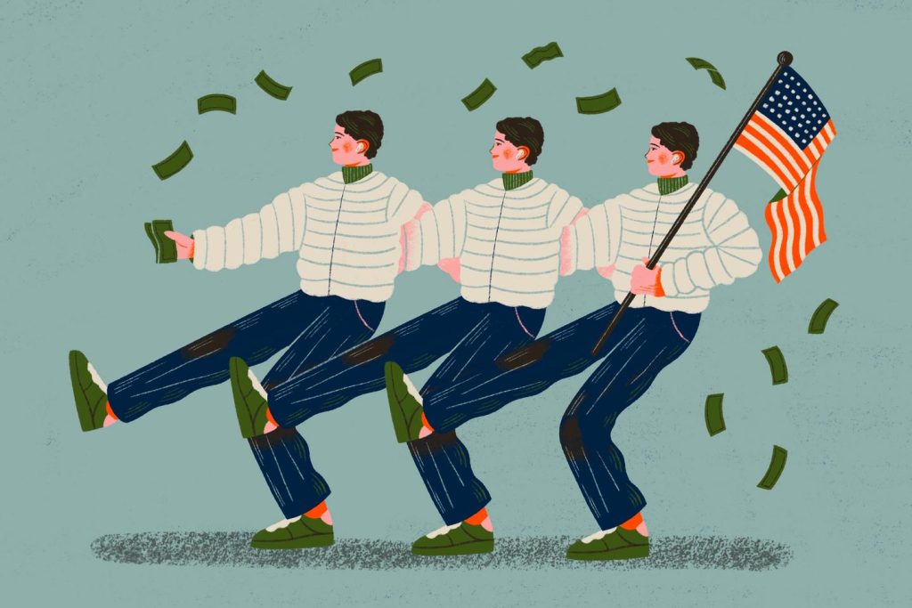 في فقاعة الكشافة الفرنسية في وول ستريت