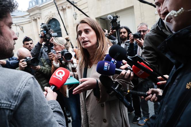 السكرتيرة الوطنية لعلماء البيئة، مارين تونديلييه، في باريس، 8 أكتوبر 2025.