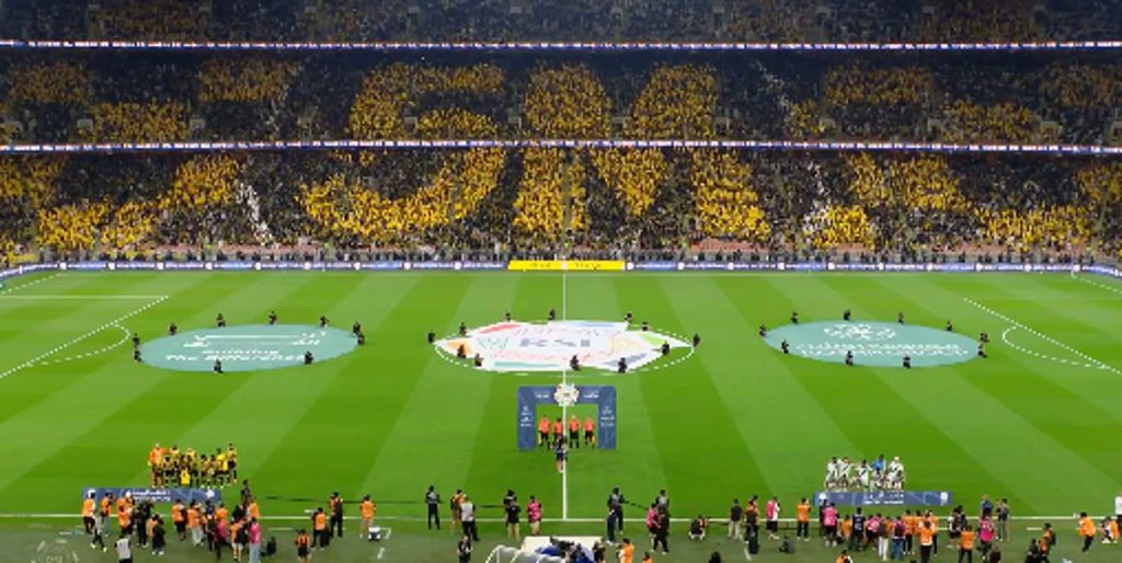 رقم قياسي جديد لمدرج الذهب.. جماهير الاتحاد تستعرض قوتها في الديربي أمام الأهلي: "5 ملايين مشجع"