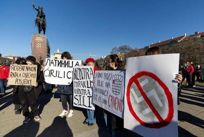 مظاهرة ضد الفاشية في زغرب، 30 نوفمبر 2025.