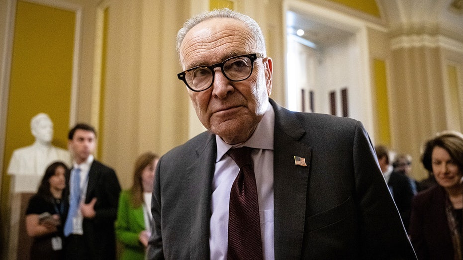 زعيم الأقلية في مجلس الشيوخ تشاك شومر داخل مبنى الكابيتول الأمريكي