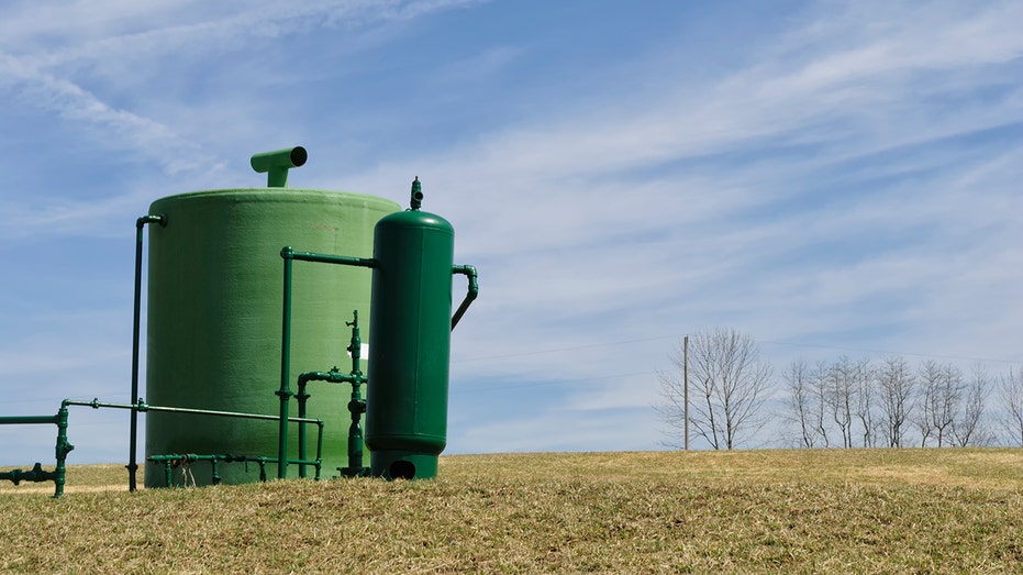 بئر غاز في حقل زراعي، إنتاج الطاقة من الوقود الأحفوري