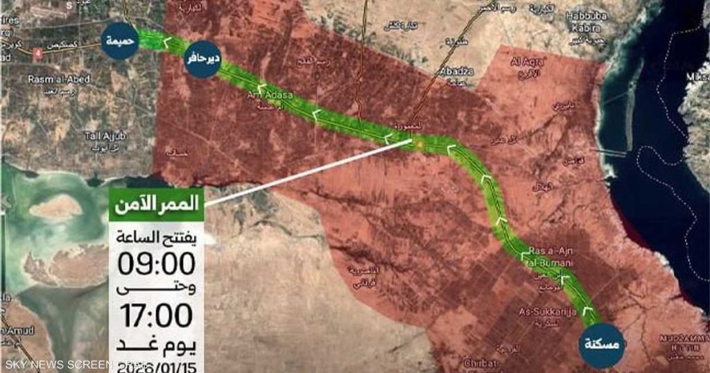 الجيش السوري يعلن فتح “ممر إنساني” باتجاه مدينة حلب
