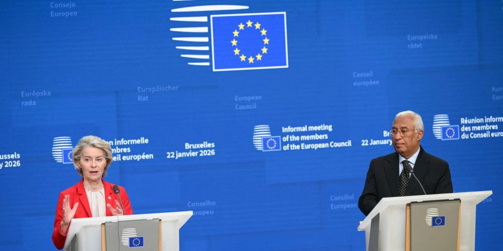 بث مباشر، غرينلاند: يؤكد الأعضاء السبعة والعشرون على أن الاتحاد الأوروبي سيواصل “الدفاع عن مصالحه” ضد “جميع أشكال الإكراه”