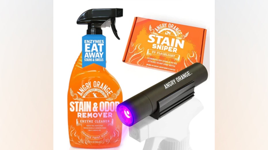 منتج التنظيف البرتقالي الغاضب