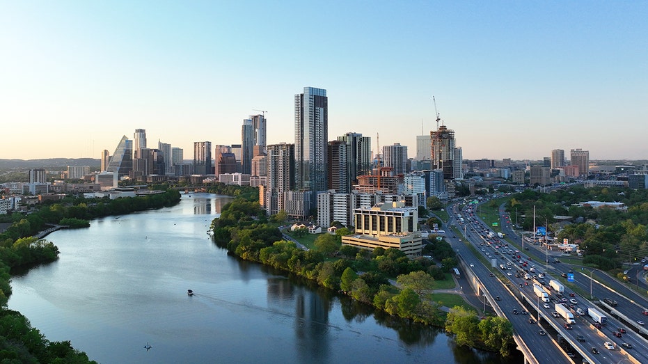 منظر جوي لأوستن، تكساس.