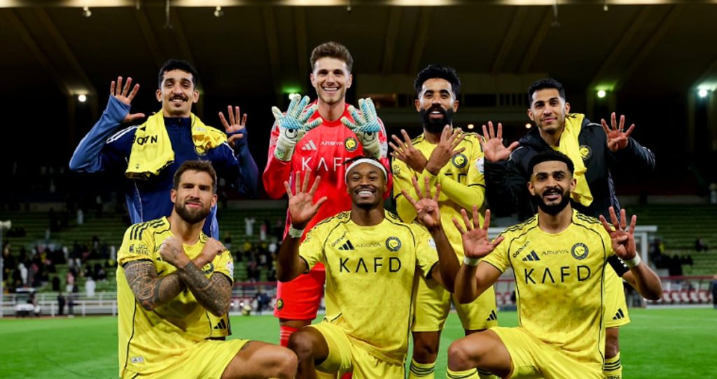 النصر يهزم النجمة بخماسية نظيفة في الجولة المؤجلة.. ويتصدر «دوري روشن»