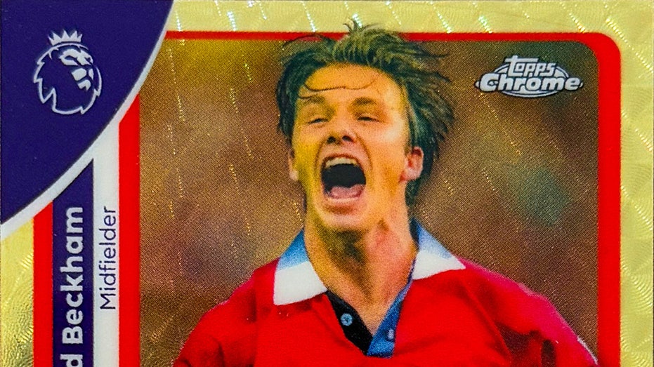 ديفيد بيكهام على بطاقة التداول
