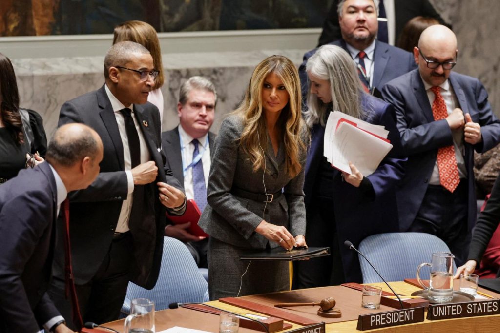 ميلانيا ترامب تتولى رئاسة مجلس الأمن الدولي للمرة الأولى