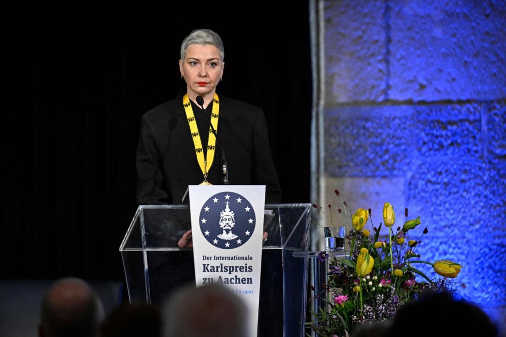 جائزة شارلمان مُنحت للمعارضة البيلاروسية ماريا كوليسنيكوفا