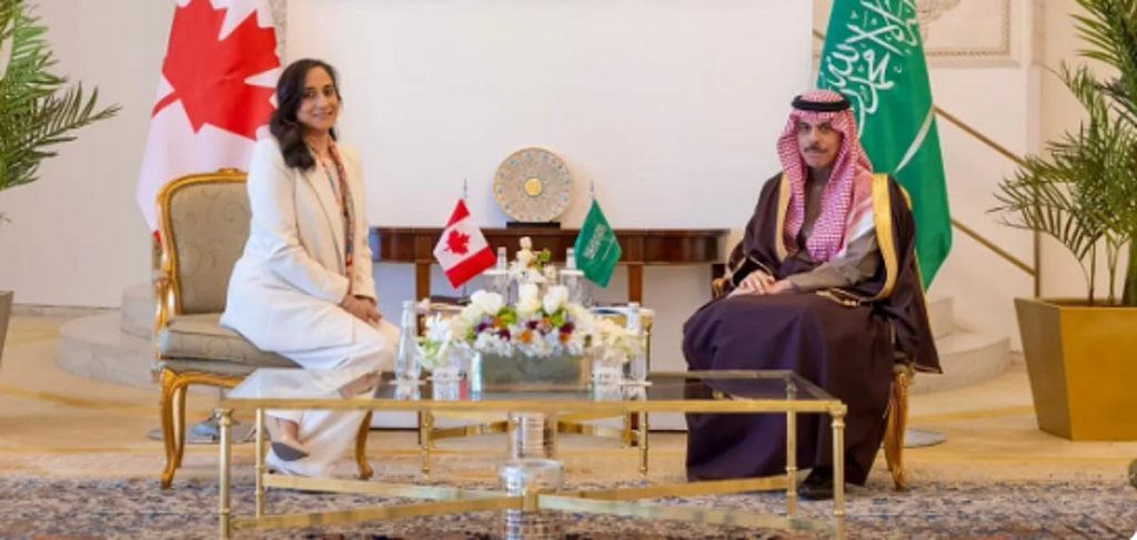 وزير الخارجية ونظيرته الكندية يتبادلان وجهات النظر بشأن التحديات الإقليمية