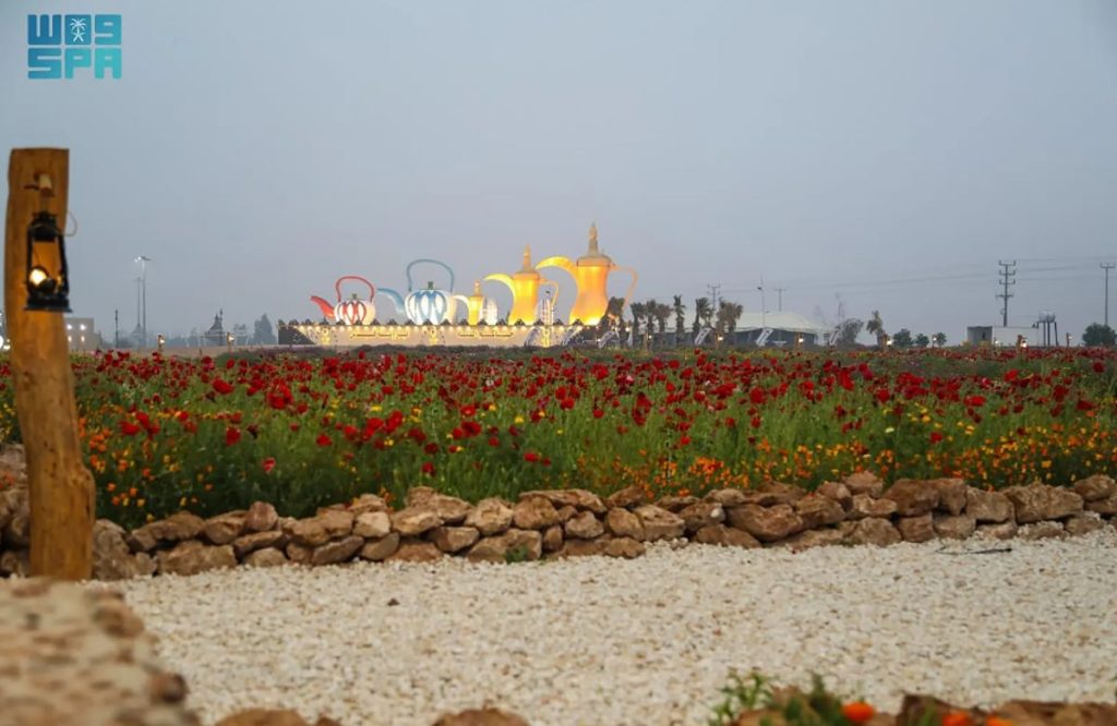 منتزه الزهور البرية بروضة هباس.. لوحة ربيعية لجمال الطبيعة بالحدود الشمالية